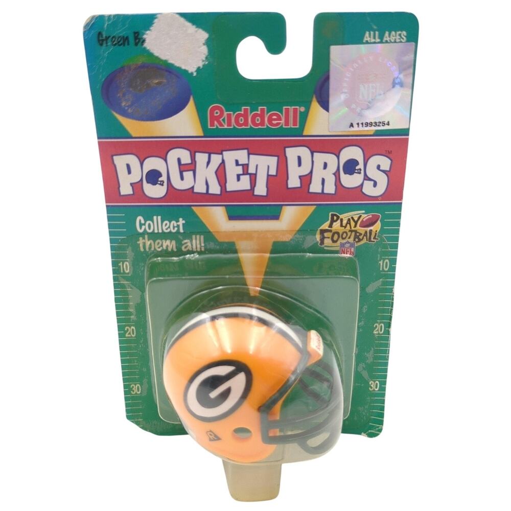 Riddell Pocket Pros Green Bay Packers Miniature NFL Football Helmet Vintage New